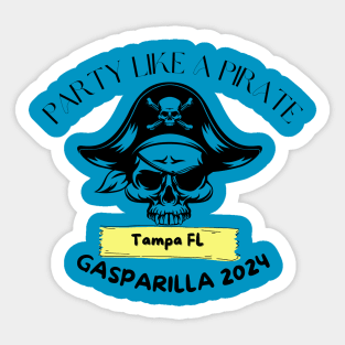 Party Like a Pirate Sticker